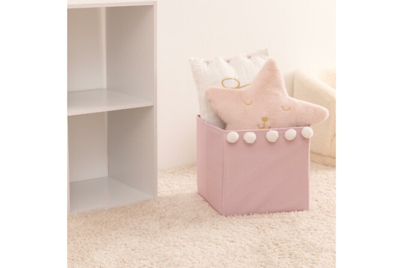 Pink Pom Storage Box