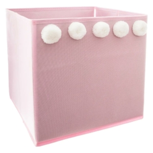 Pink Pom Storage Box