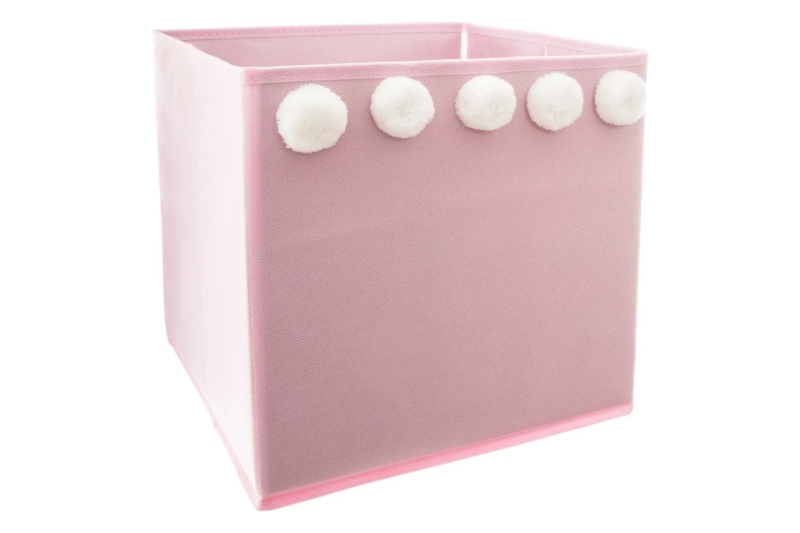 Pink Pom Storage Box