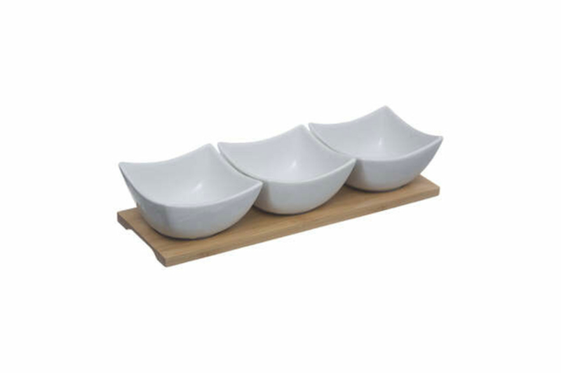 Porcelain & Bamboo 4p Set