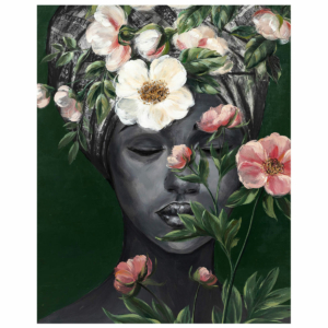 Thinking Black Lady Portrait