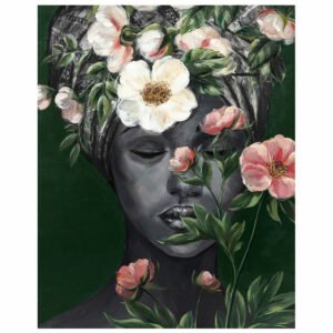 Thinking Black Lady Portrait