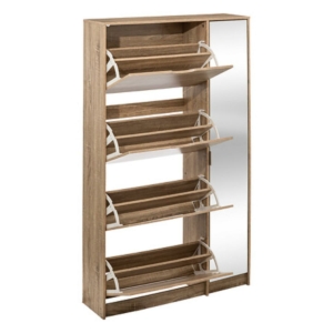 Shoe Cabinet Mirrored