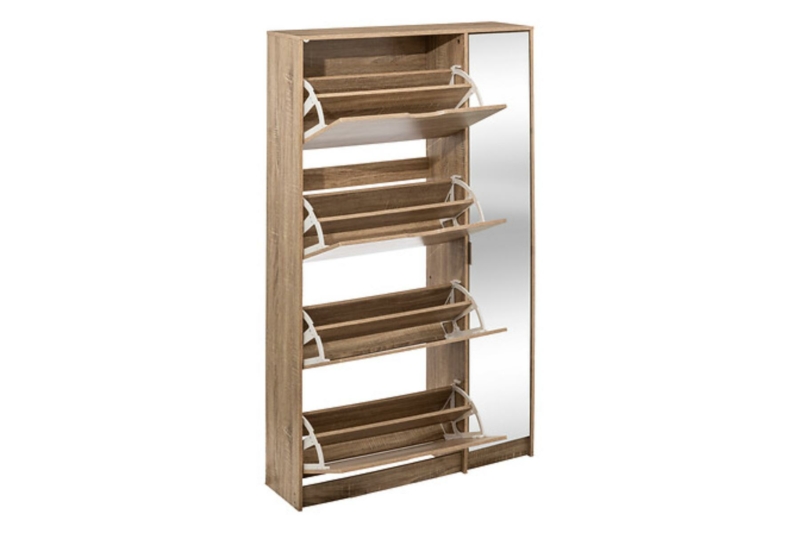 Shoe Cabinet Mirrored