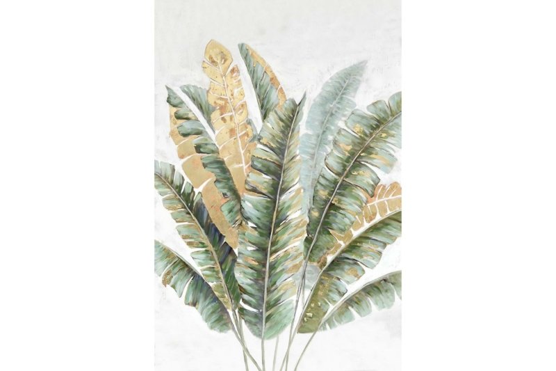 Banana Leaf Gold Art