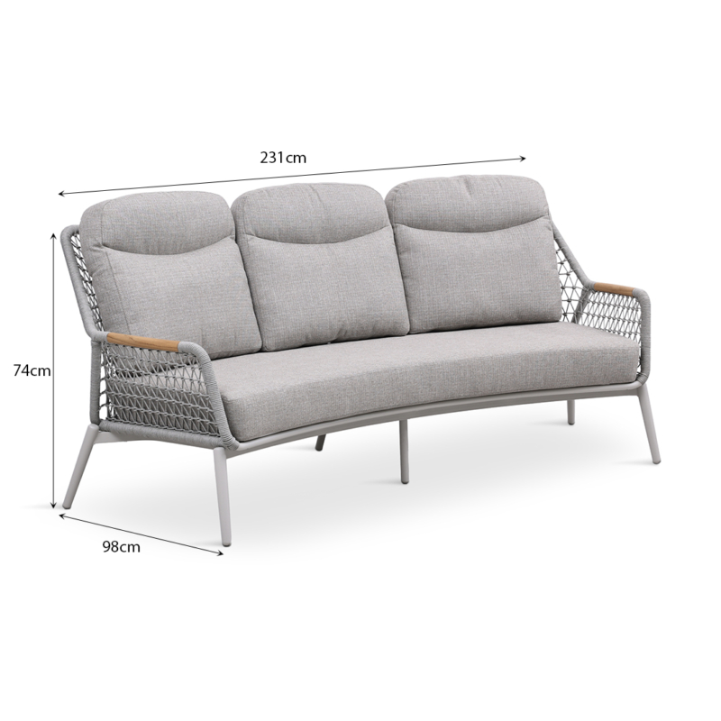 Outdoor Lounge Set Cream