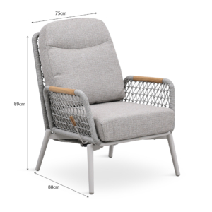 Outdoor Lounge Set Cream