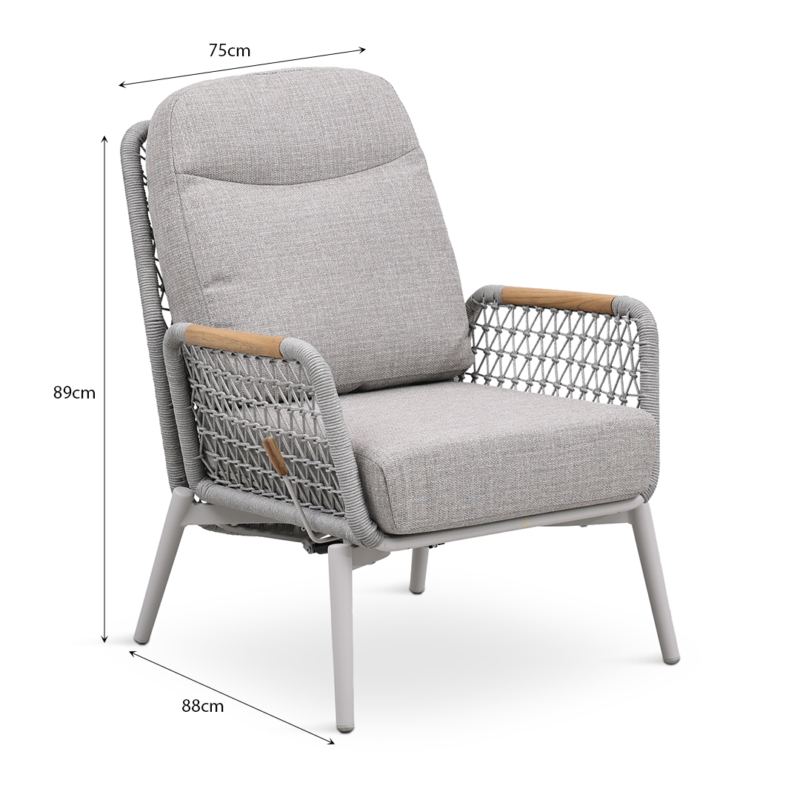 Outdoor Lounge Set Cream