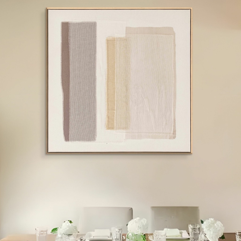 Framed Linen Canvas Embroidery