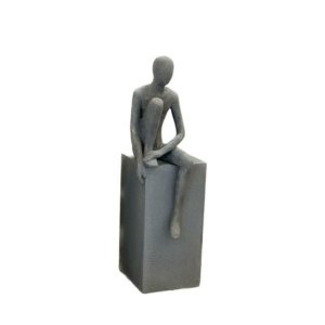 Sitting Man Deco Figure