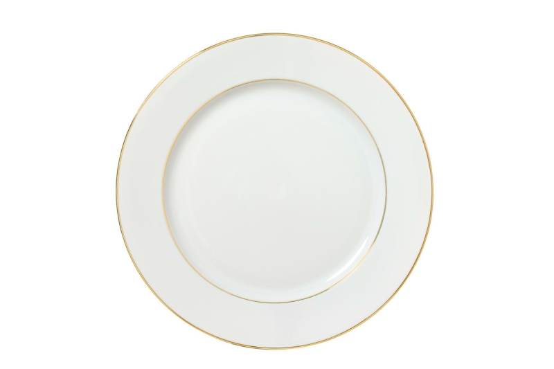 Xm Platter Gold Rim