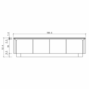 Tv Stand Travertine Taupe Oak