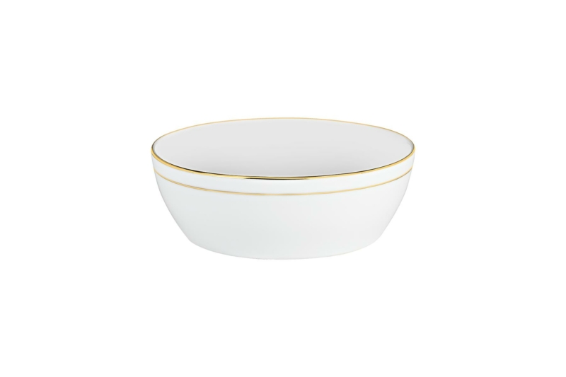 Gold Rim Salad Bowl