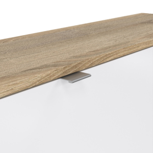 Shoe Cabinet 4 Door Oak+white