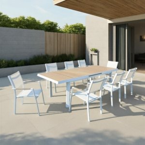 Outdoor Dining Set 1+8 Ext