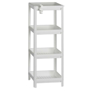 White 4-tier Storage Rack