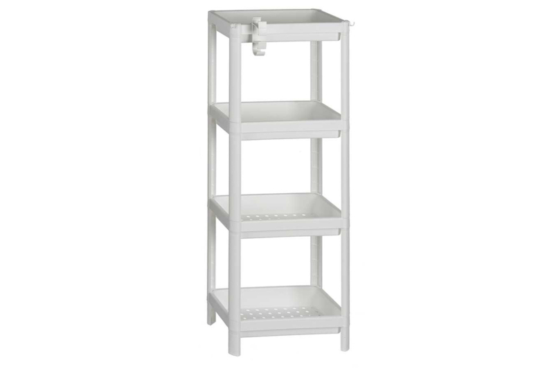 White 4-tier Storage Rack