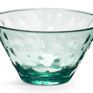 Green Plastic Bowl Dots