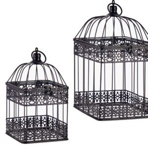 Black Metal Cages Set