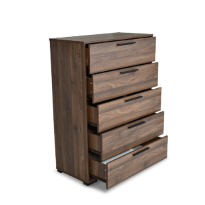 Walnut 5-d Chest