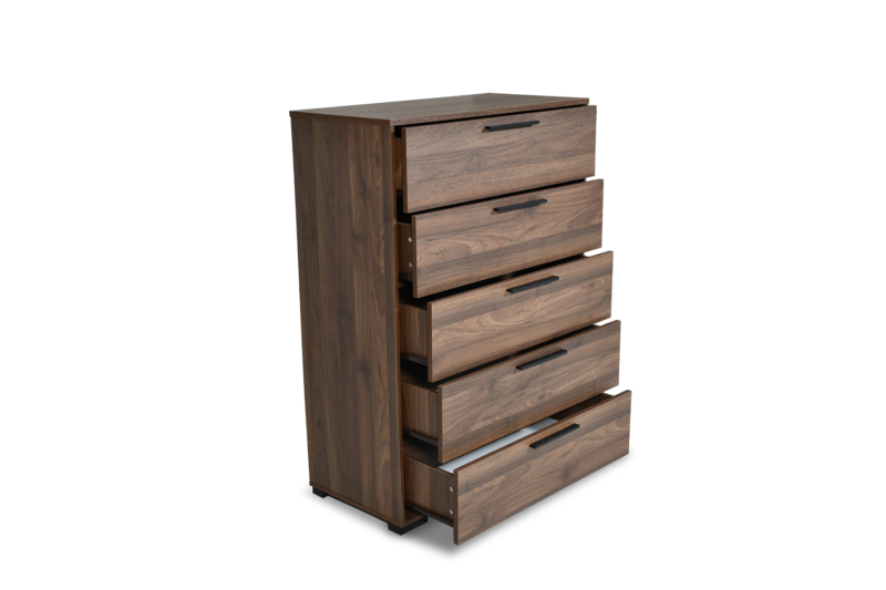 Walnut 5-d Chest