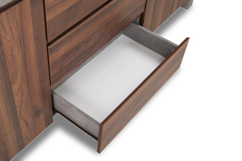 Buffet Draw-doors Cement-walnut