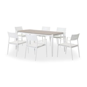 Outdoor Dining Set White