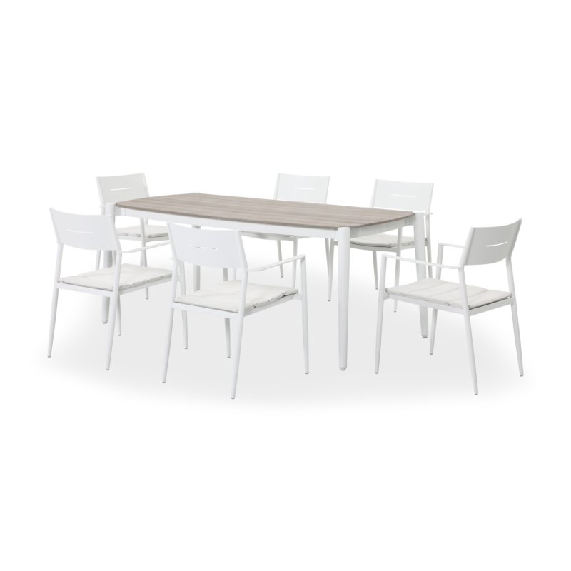 Outdoor Dining Set White