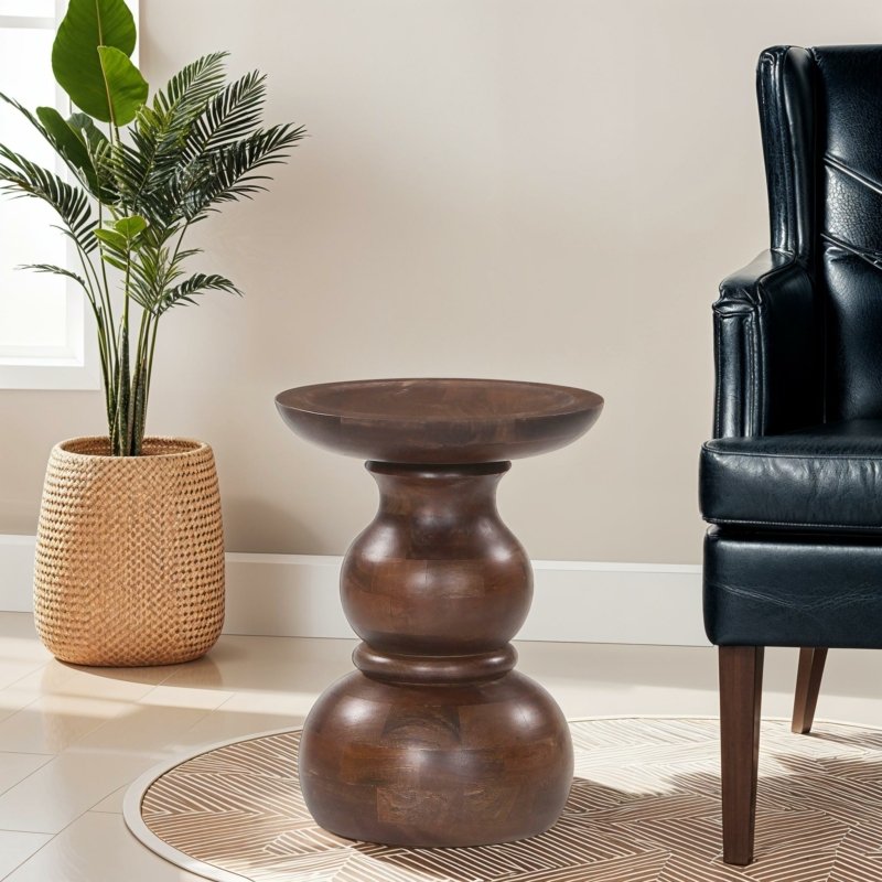 Walnut Wood Side Table