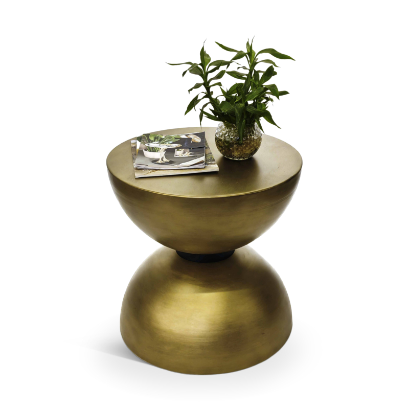 Gold Iron Side Table