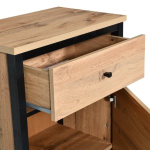 Cabinet 1dr Tacho Oak Black