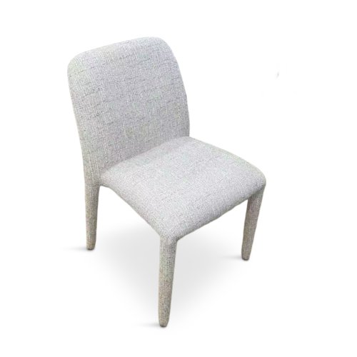 Dining Chair Beige Fabric
