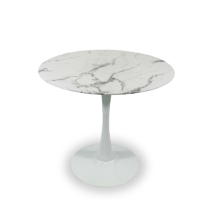 DINING TABLE WHT MRBL WHT