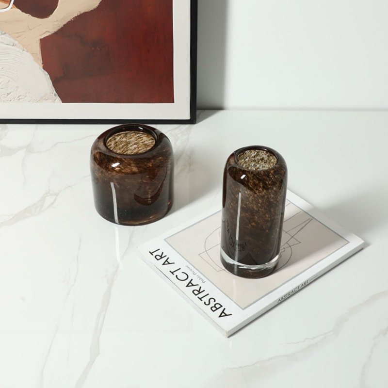 Brown Straight Vase A