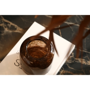 Brown Glass Vase