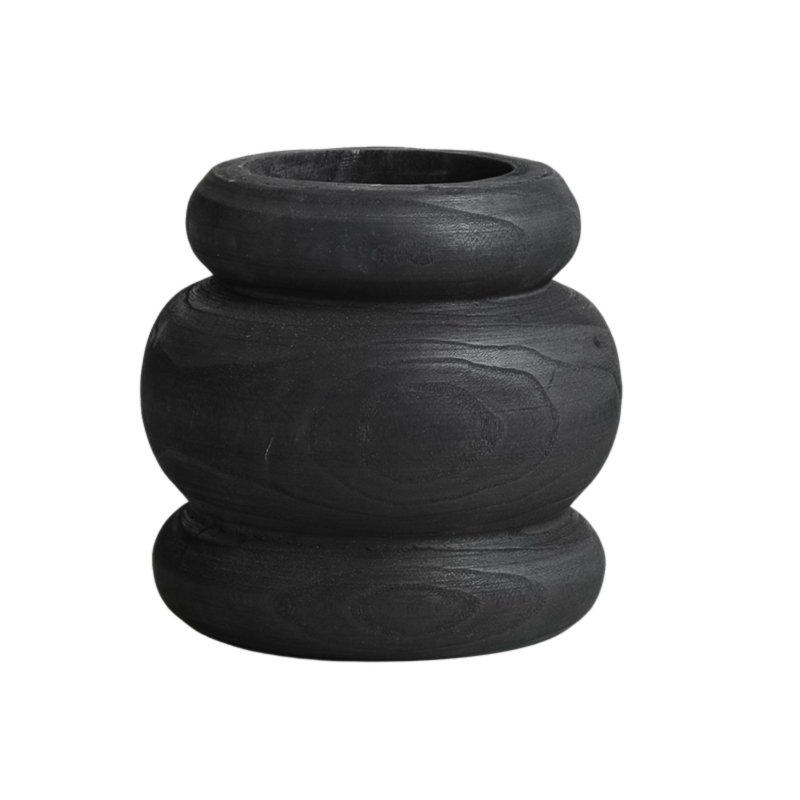 Black Circle Vase