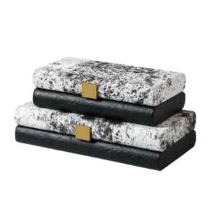 Black Wool Pattern Box