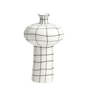 Hand-painted Grid Vase A