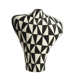 Triangular Hand-painted Vase A