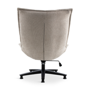 Armchair Swivel Beige & Black