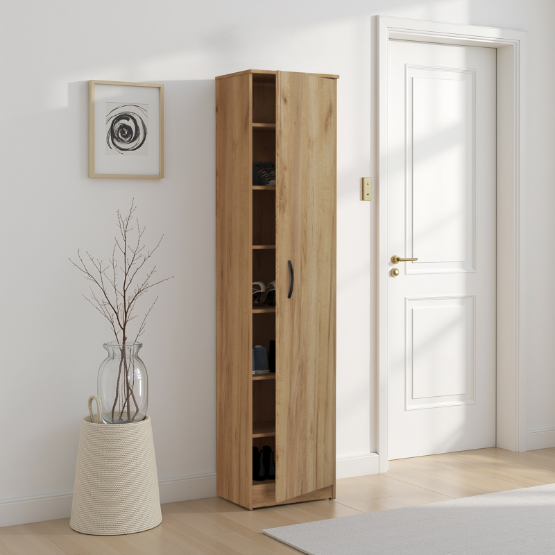 Shoecabine 1door Gold Oak