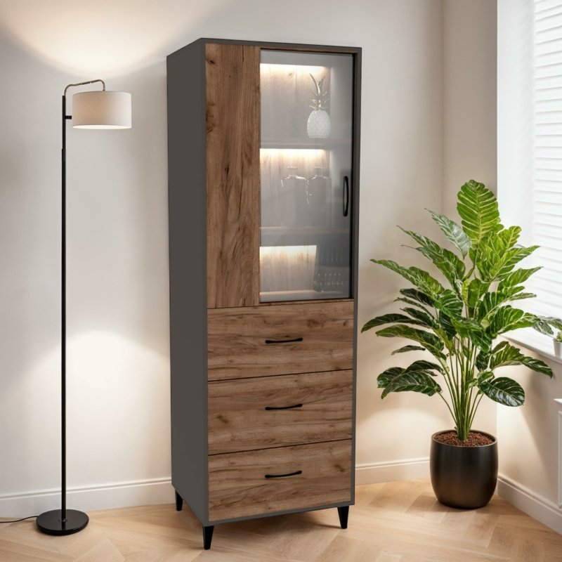 Cabinet Smoked Oak Cabinet