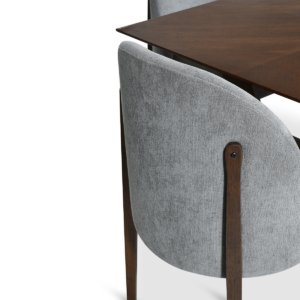 DINING SET 1+8 WALNUT LUCA