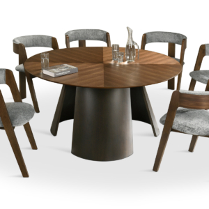 DINING SET Bamboo Grey Wool