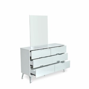 Mirror Dresser White 808