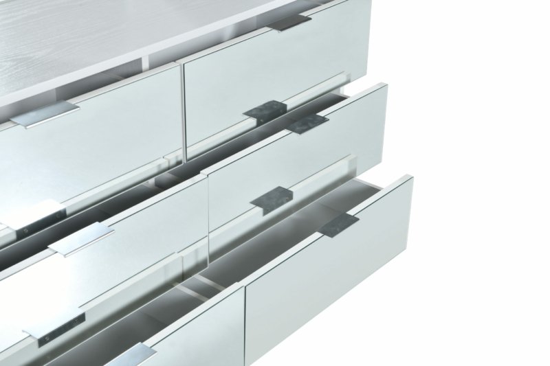 Mirror Dresser White 808