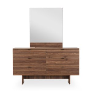 Dresser And Mirror Walnut
