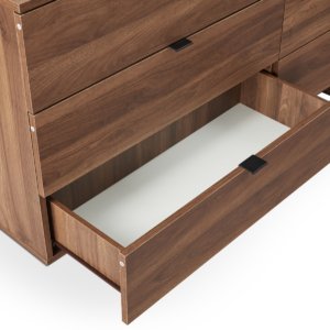 Dresser And Mirror Walnut