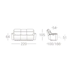 3s Recliner Sofa