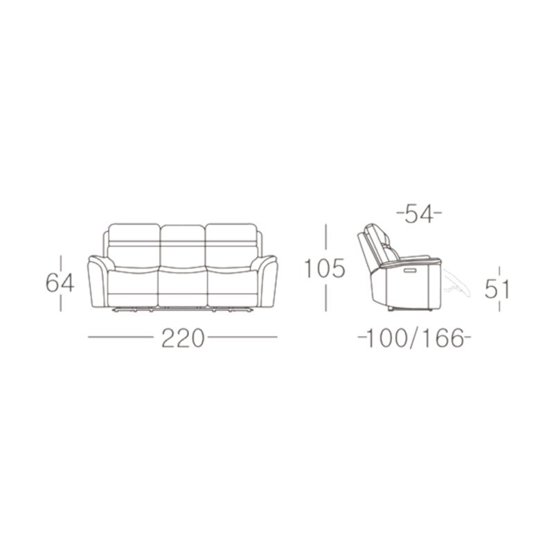 3s Recliner Sofa